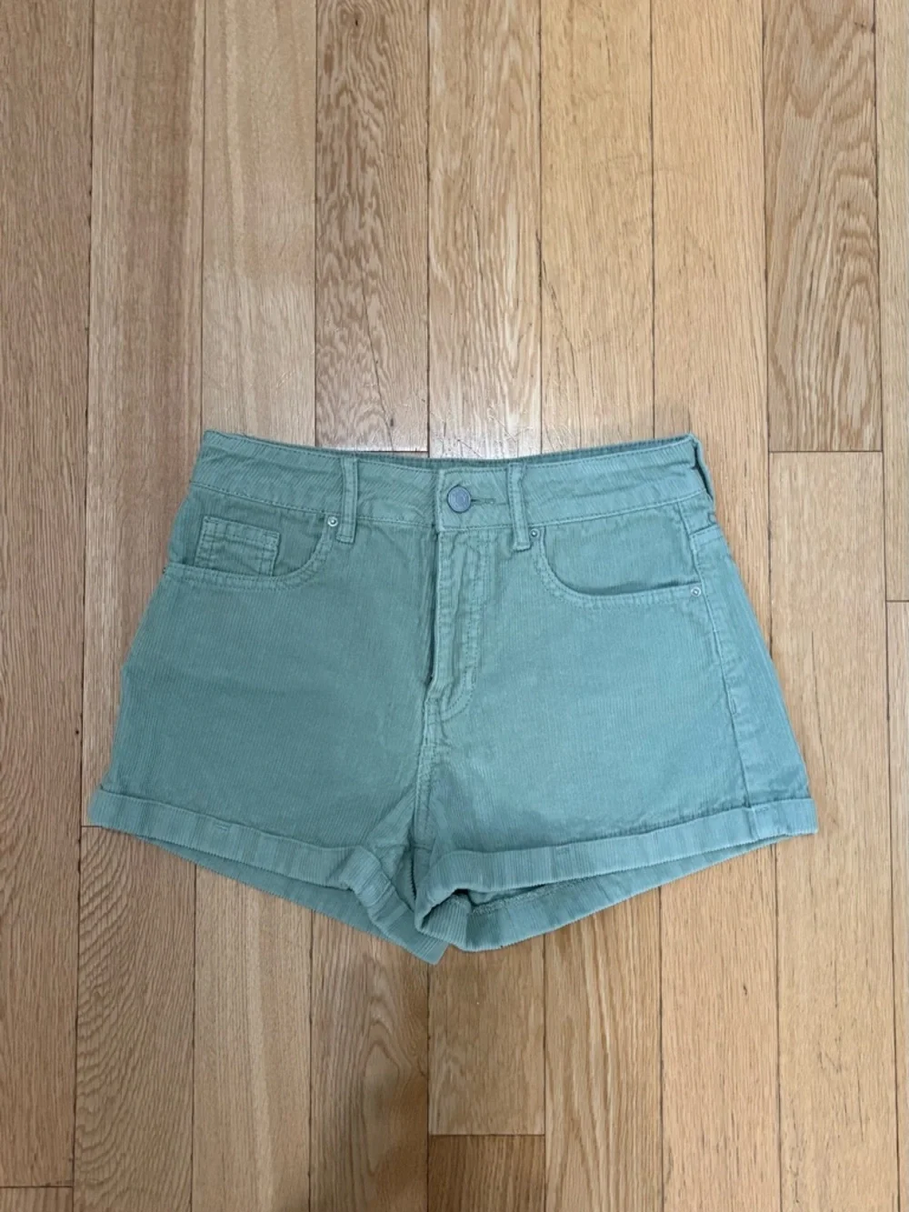 PacSun Sage Green Corduroy High Rise Mom Shorts - Size 24 EUC